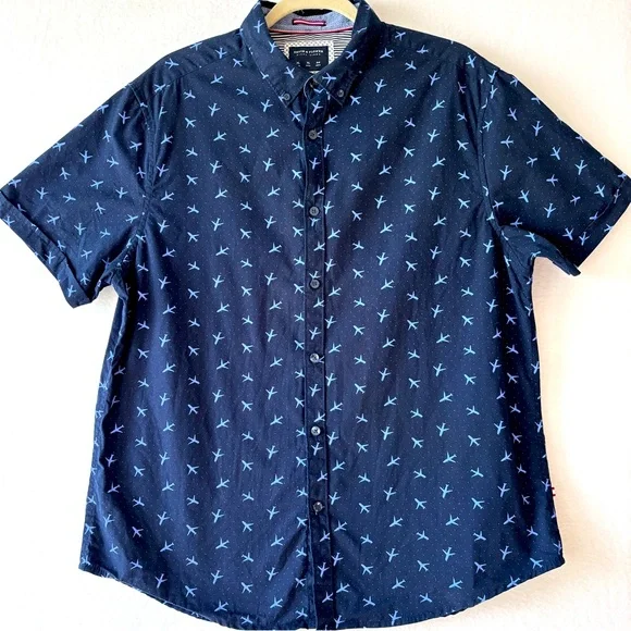Denim Flower Shirts Denim And Flower Slim Fit Xl Navy Ss